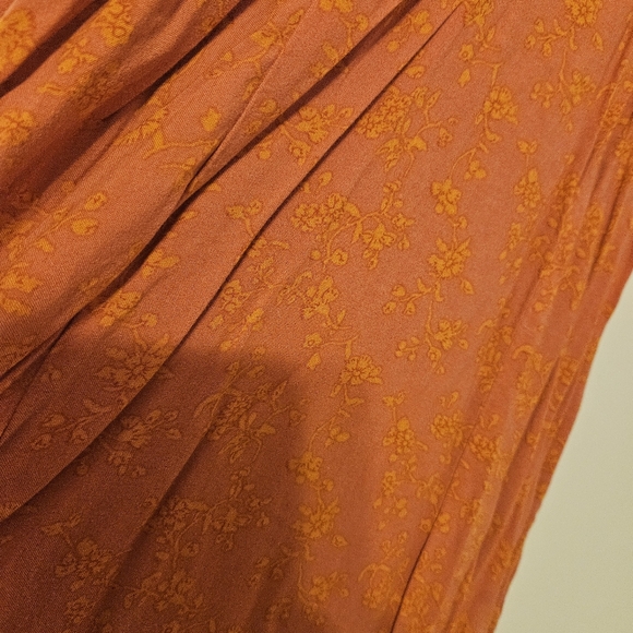 Mini Orange dress with pockets - Picture 3 of 8